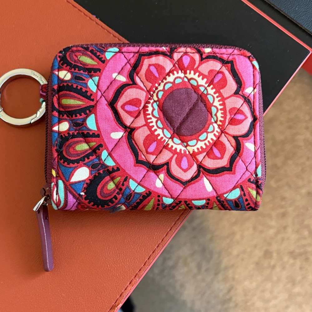 Vera Bradley Pink and Purple Quilted Wallet